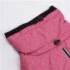 New Style Dog Winter Jacket with Waterproof Warm Polyester Filling Fabric-(pink, size S)