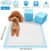 50Pcs/Set Dog Training Pads Puppy Pee Pads Cat Wee Mats  24x18In M