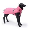 New Style Dog Winter Jacket with Waterproof Warm Polyester Filling Fabric-(pink, size L)