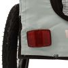 Pet Bike Trailer Gray and Black Oxford Fabric&Iron