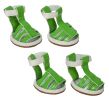 Buckle-Supportive Pvc Waterproof Pet Sandals Shoes - Set Of 4