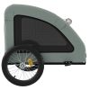 Pet Bike Trailer Gray Oxford Fabric and Iron